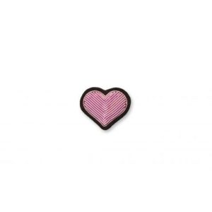 BROCHE COEUR ROSE