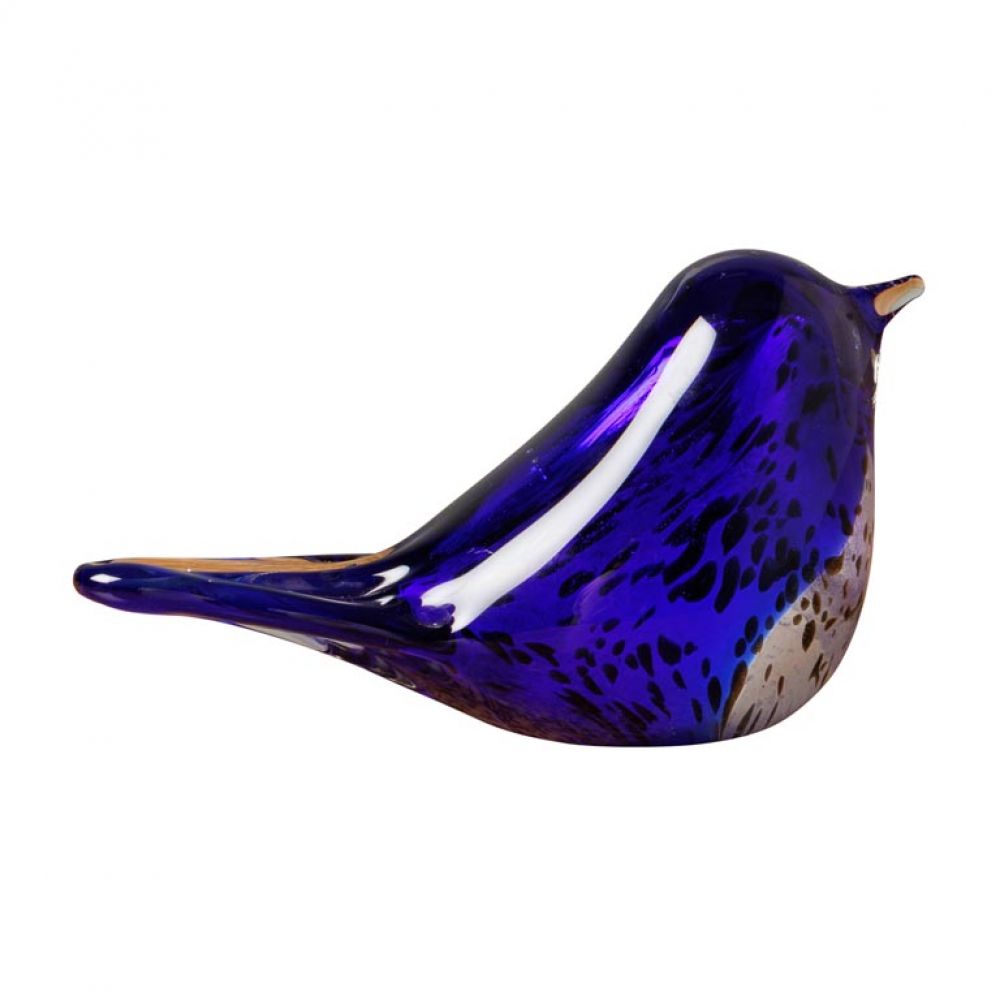 OISEAU EN VERRE AZUR