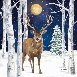 SERVIETTE STAG 33X33