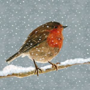 SERVIETTE SNOW IS FALLING 25X25