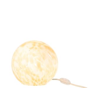LAMPE MELISSA RONDE VERRE BEIGE S