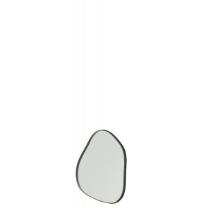 MIROIR MURAL BORDURE NOIRES FER PM