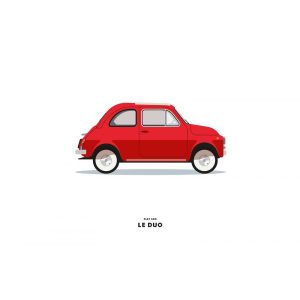 CARTE LE DUO FIAT 500 ROUGE
