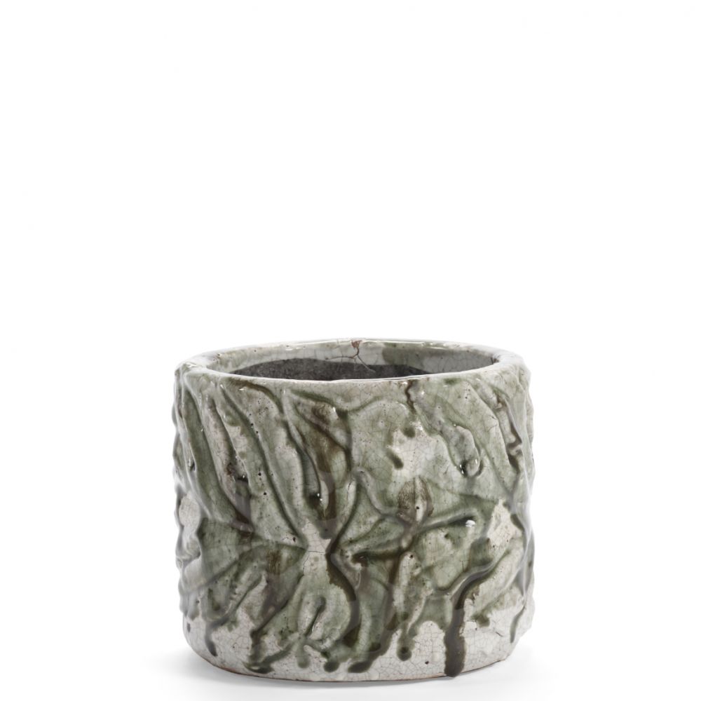 POT DE FLEUR LEAVES S VERT