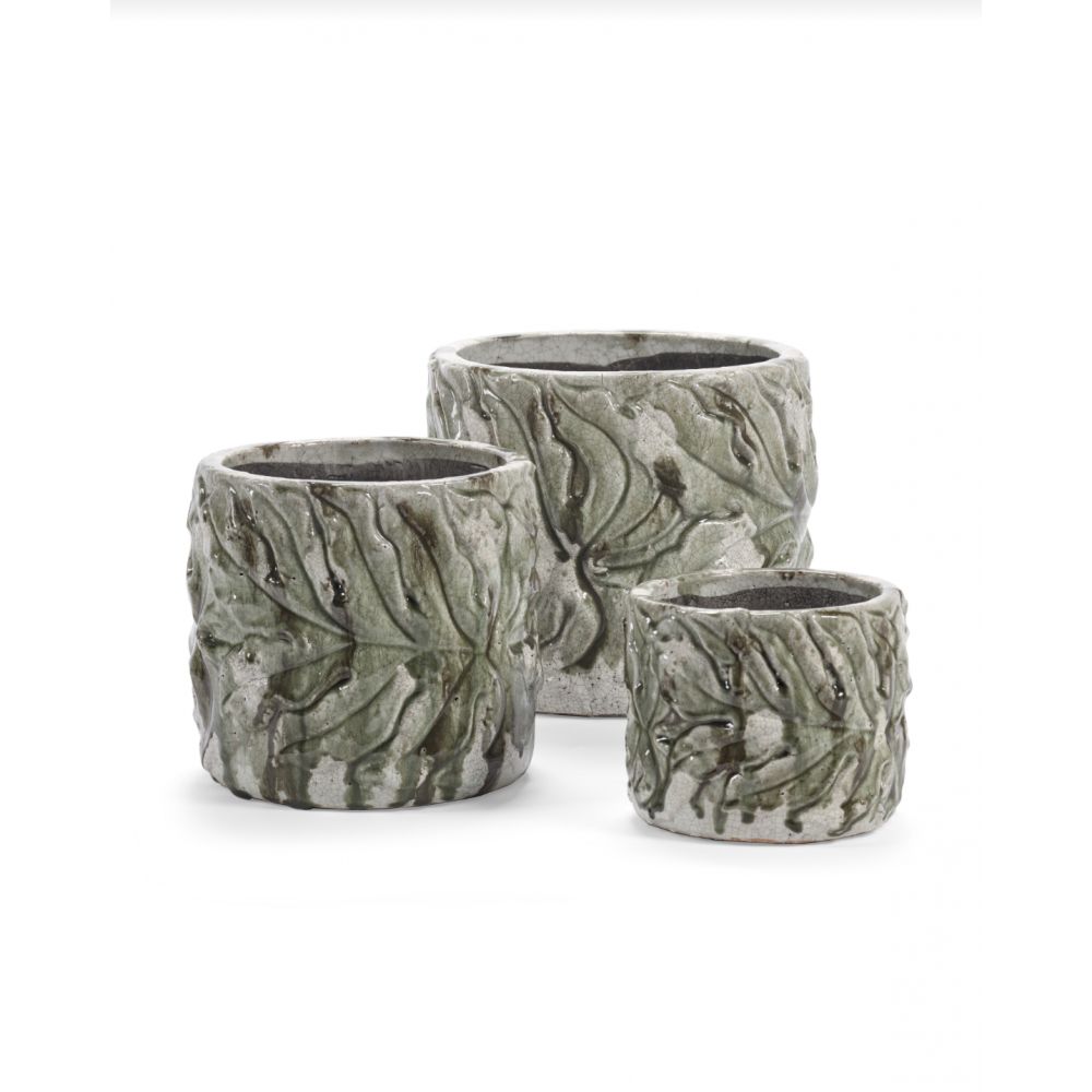 POT DE FLEUR LEAVES S VERT – Image 3