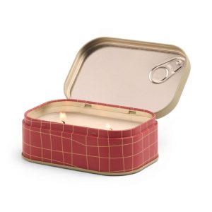 BOUGIE BISTRO BOITE METAL TOMATE