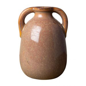 VASE DEUX ANSES ROSE CREME