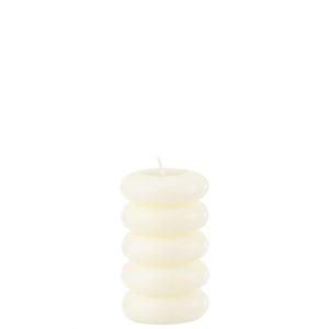 BOUGIE MACARON BLANC
