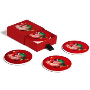 SOUS VERRE CERAMIQUE CANARBELLA SET DE 4