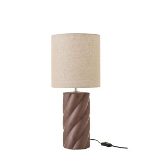 LAMPE SWIRL MARRON L