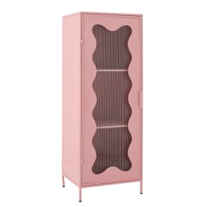 MEUBLE VAGUE FER ROSE
