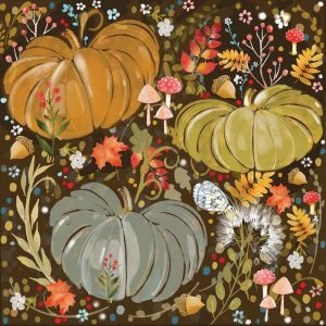 SERVIETTE PUMPKIN AURELIA 25X25