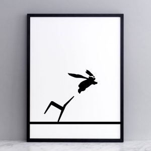 POSTER RABBIT SUPERHERO