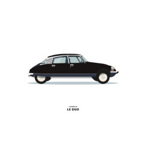 CARTE LE DUO CITROEN DS NOIRE
