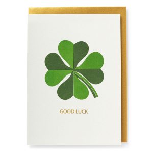 CARTE GOOD LUCK CLOVER
