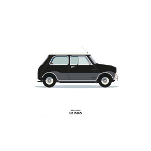 CARTE LE DUO MINI COOPER NOIRE