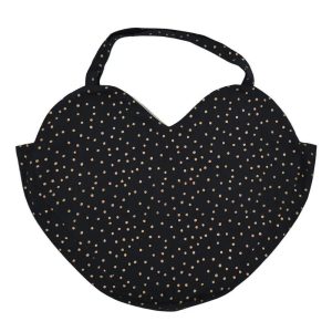 SAC COEUR GENEREUX DOTS CARBONE