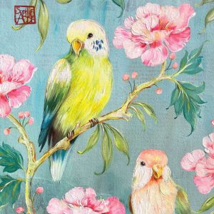 SERVIETTE PERRUCHES 33X33
