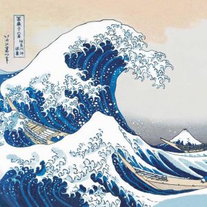 SERVIETTE THE GREAT WAVE 33X33