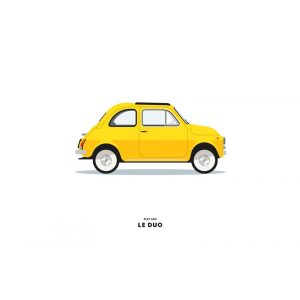 CARTE LE DUO FIAT 500 JAUNE