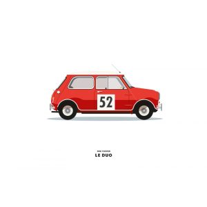 CARTE LE DUO MINI COOPER ROUGE