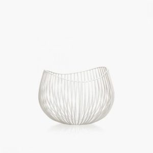 CORBEILLE A FRUITS METAL BLANC GIO