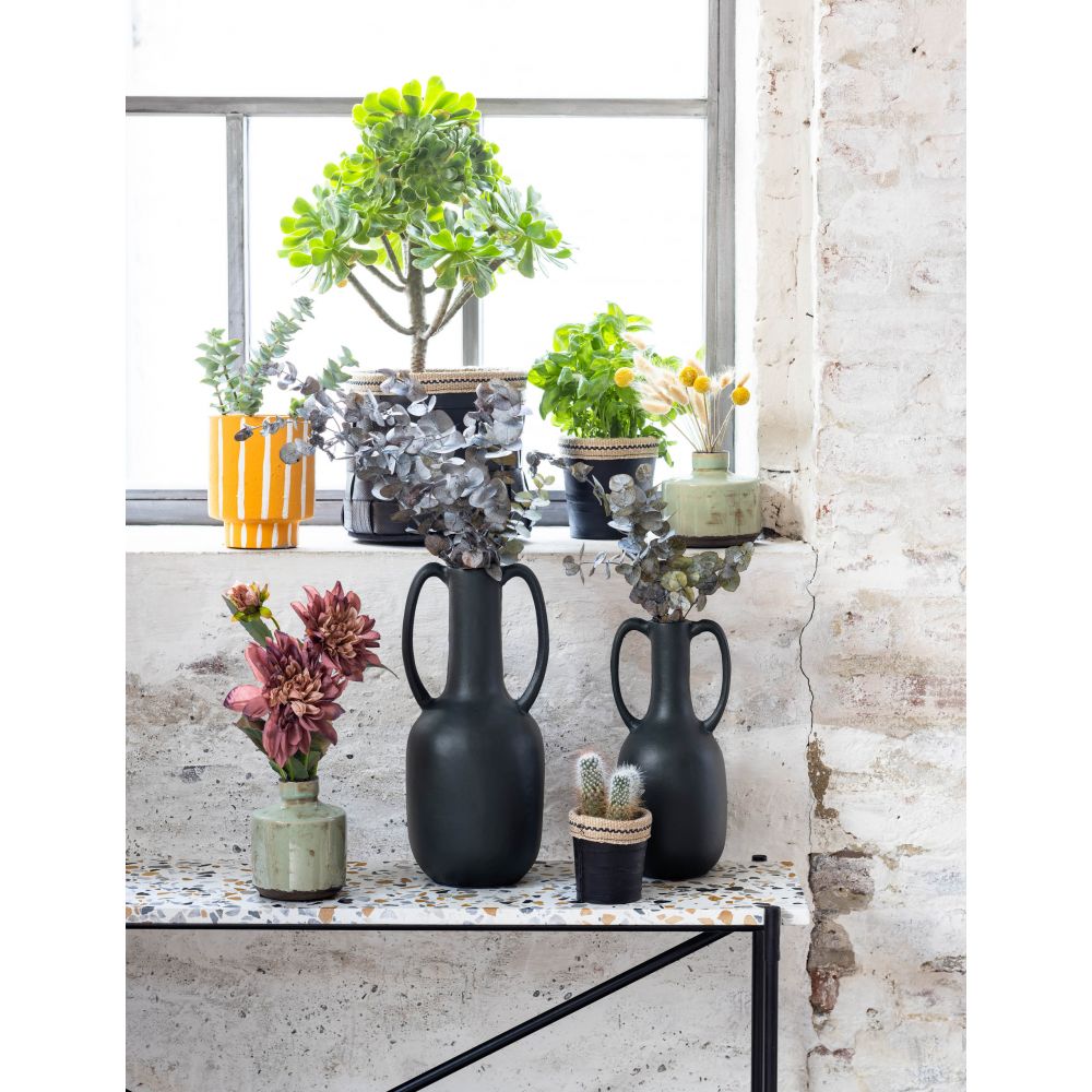 VASE BOUTEILLE VERT DE GRIS LARGE – Image 3