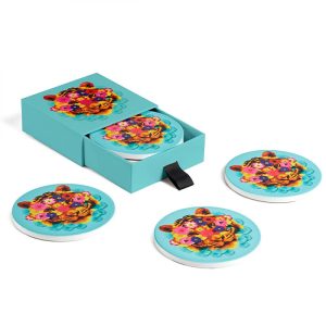 SOUS VERRE CERAMIQUE MASKTIGER SET DE 4