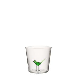 VERRE OISEAU VERRE VERT
