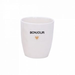 GOBELET BONJOUR DORE