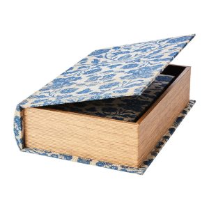 BOITE BROOKE FLEURS BLEUES GM