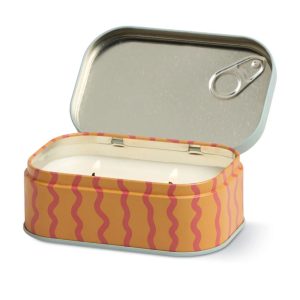 BOUGIE BISTRO BOITE METAL ORANGE
