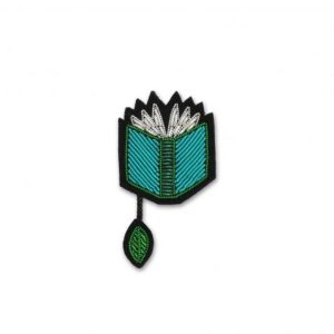 BROCHE LIVRE VERT