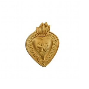 EX VOTO COEUR ETOILE OR