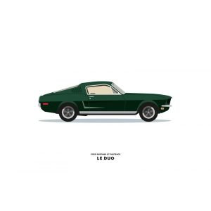 CARTE LE DUO FORD MUSTANG GT FASTBACK