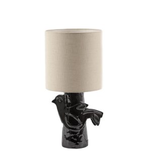 LAMPE PALOMA NOIRE ET BEIGE