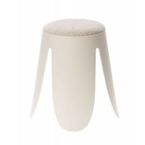 POUF GARDENIA BLANC
