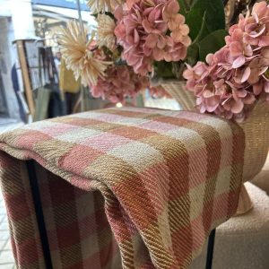PLAID CUBES CAFE ET ROSE