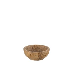 BOL ROND MARBRE MARRON/OCRE