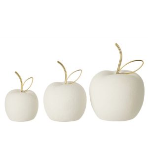 DECORATION POMME BLANCHE S