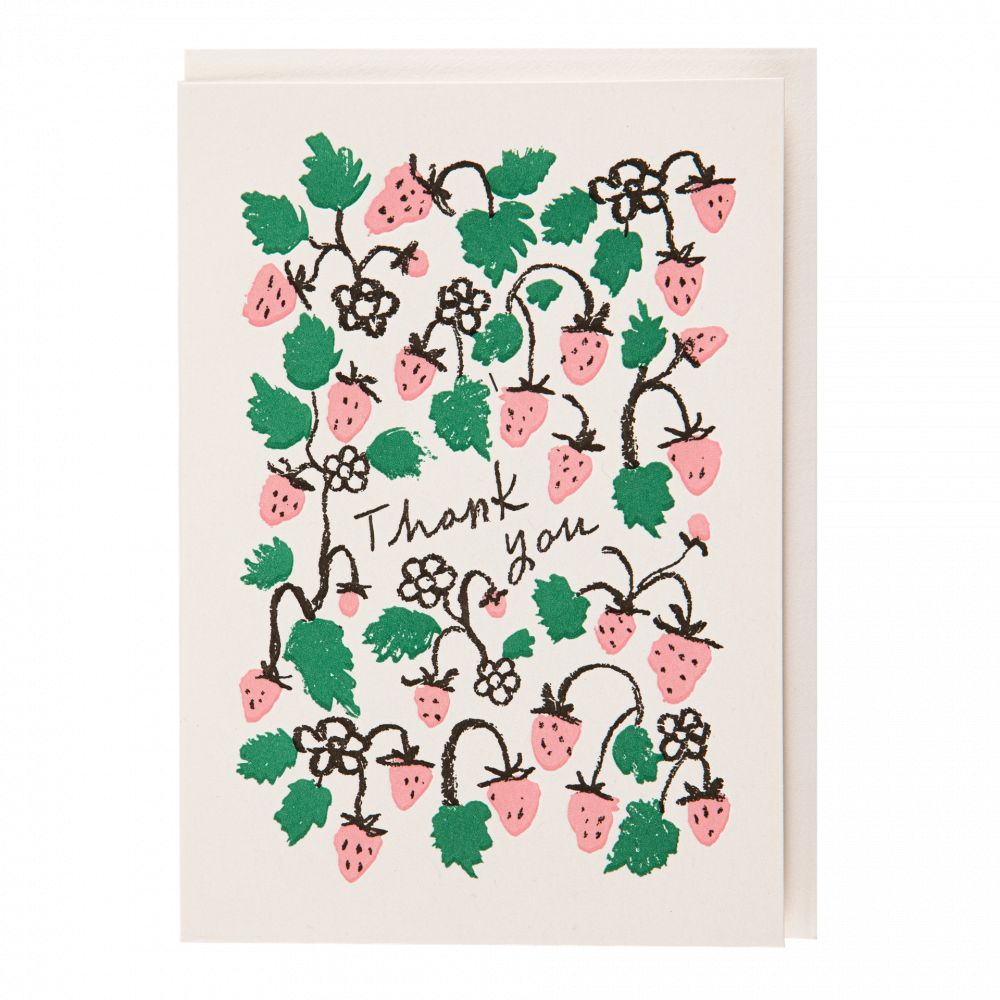 CARTE STRAWBERRY THANK YOU