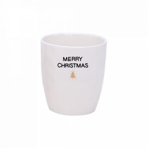 GOBELET MERRY CHRISTMAS DORE