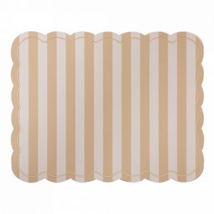 SET DE TABLE ROMEO RAYURE BEIGE