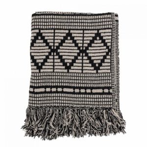 PLAID GUTTE NOIR BERBERE