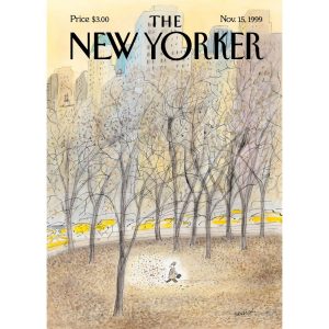 POSTER THE NEW YORKER 252 SEMPE LEAVES IN THE PARK 40X50CM