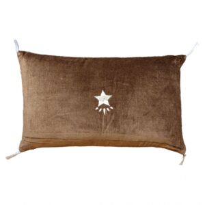 COUSSIN VELOURS ETOILE VIEIL OR